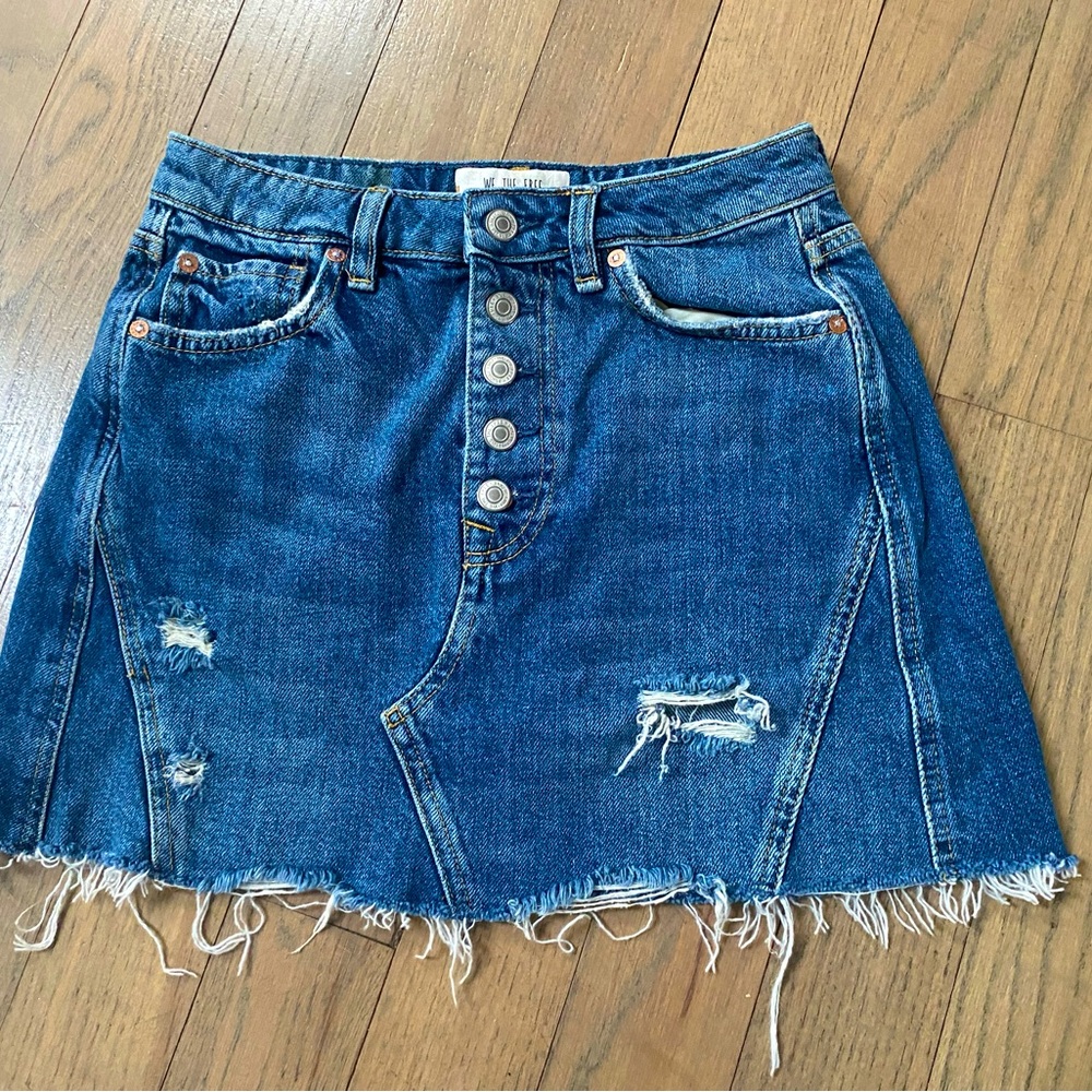 Free People- We The Free- Denim Skirt